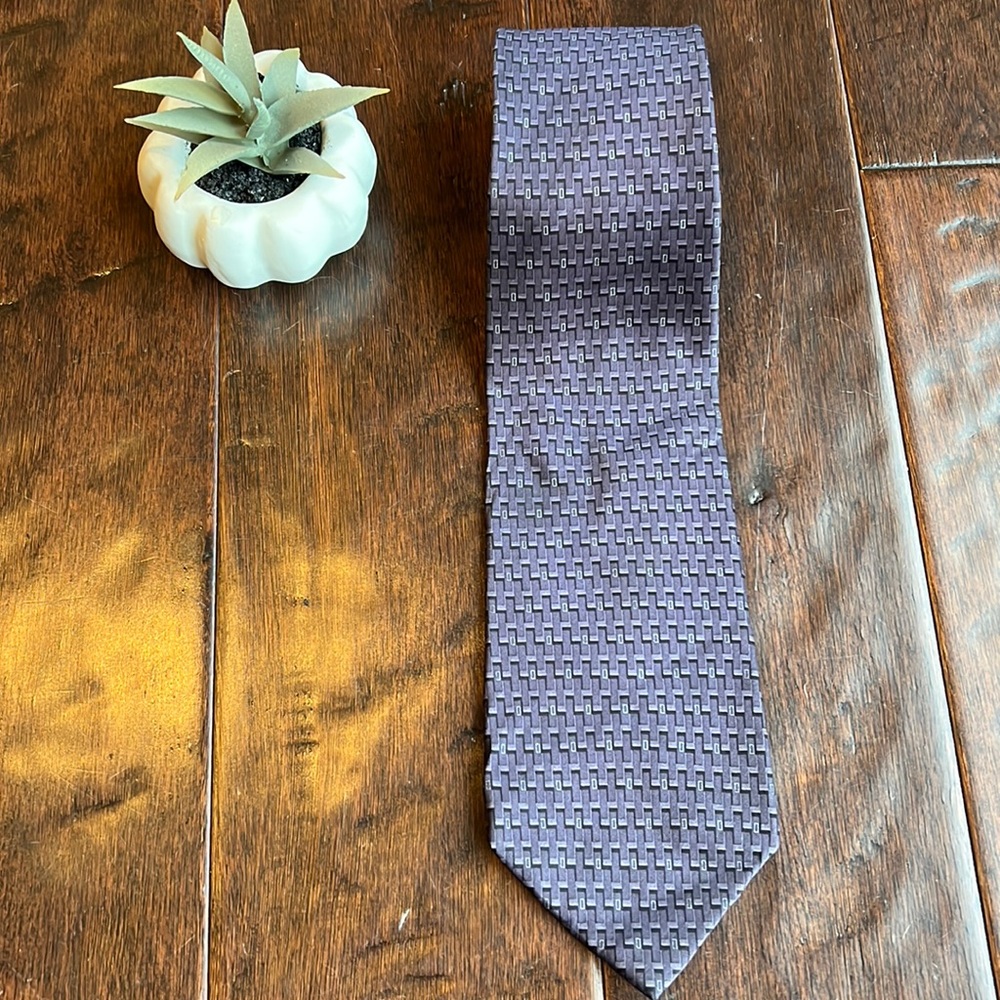 Stafford 100% silk tie purple